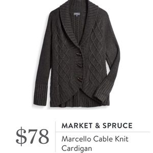 EUC small Market and Spruce Marcelo cardigan
